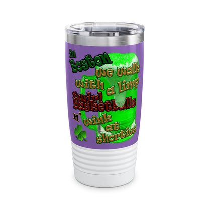 celtics logo - Ringneck Tumbler, 20oz (light purple)