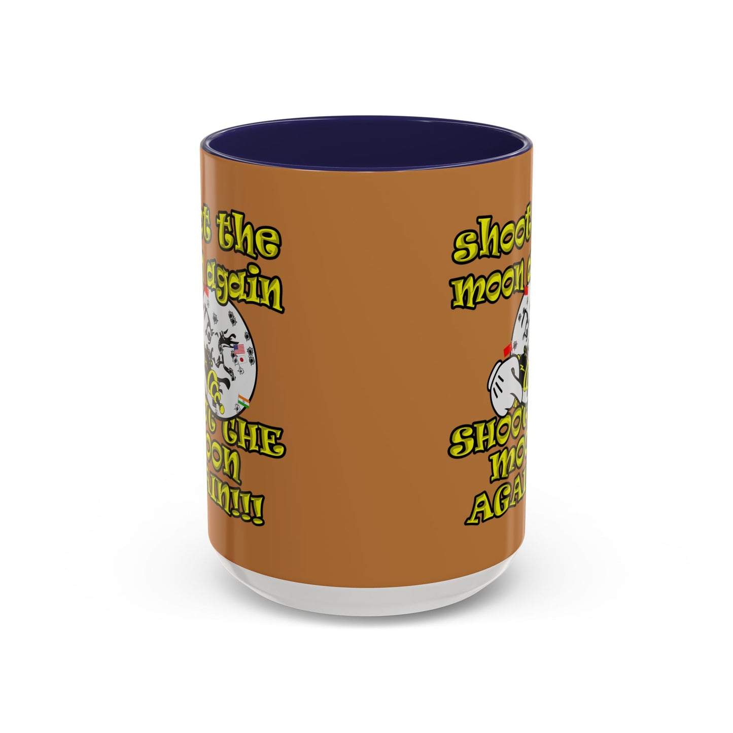 shoot the moon again - Accent Mug (light brown)