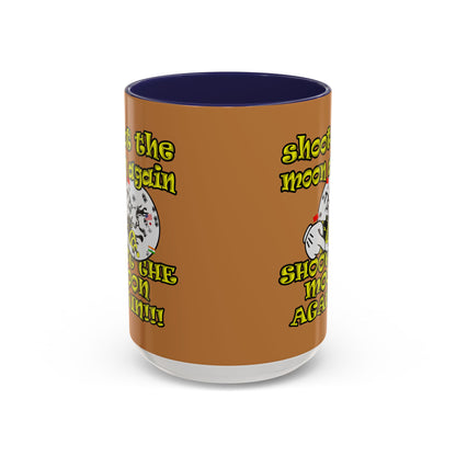 shoot the moon again - Accent Mug (light brown)