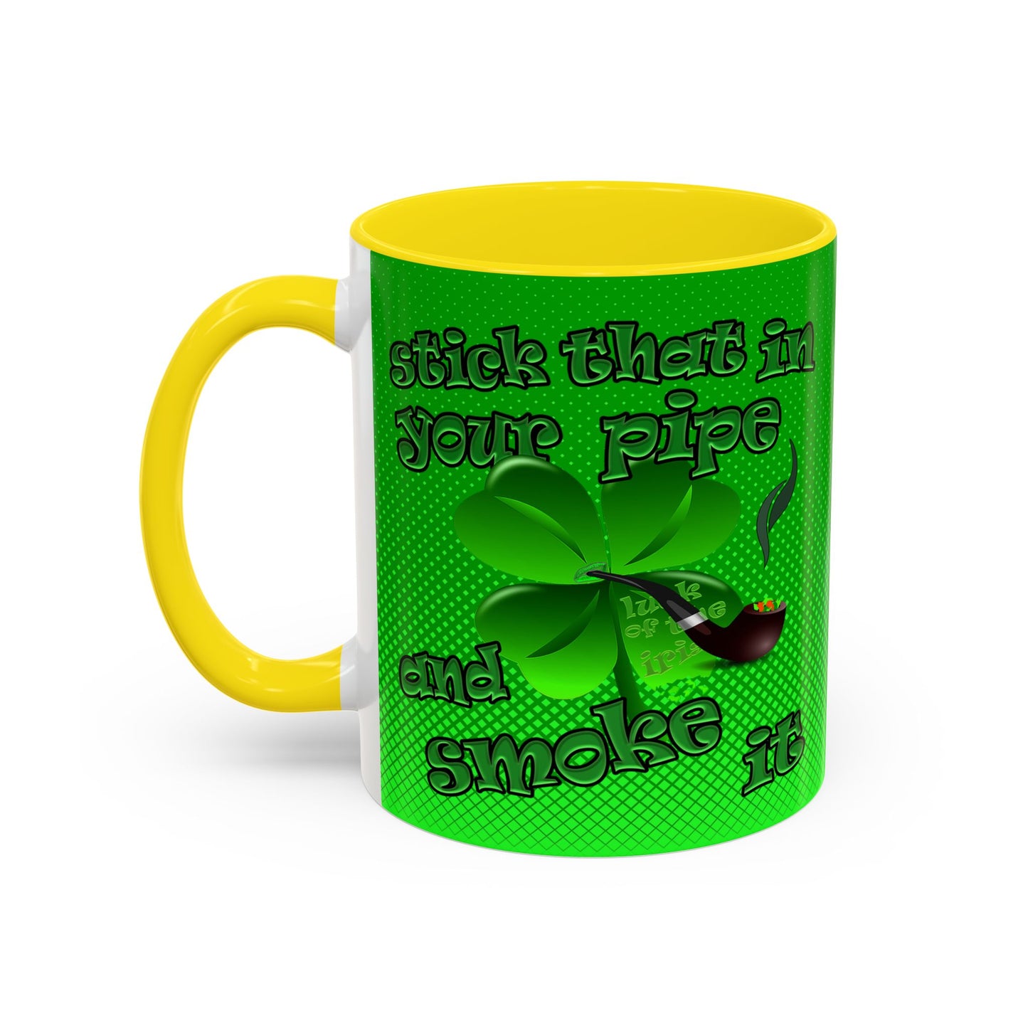celtics logo - Accent Mug (logo green)