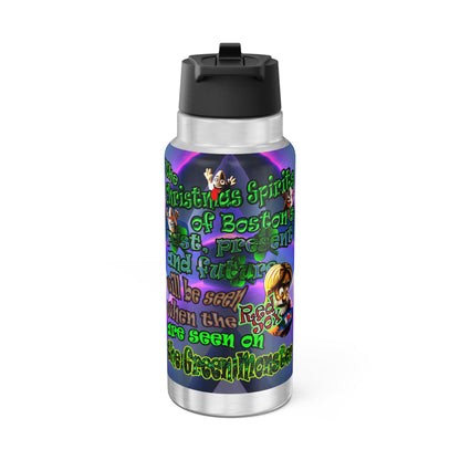 christmas spirits of boston - Gator Tumbler, 32oz  (grey-pink wave)