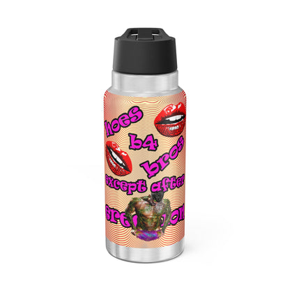 hoes b4 bros - Gator Tumbler, 32oz  (yellow-orange wave)