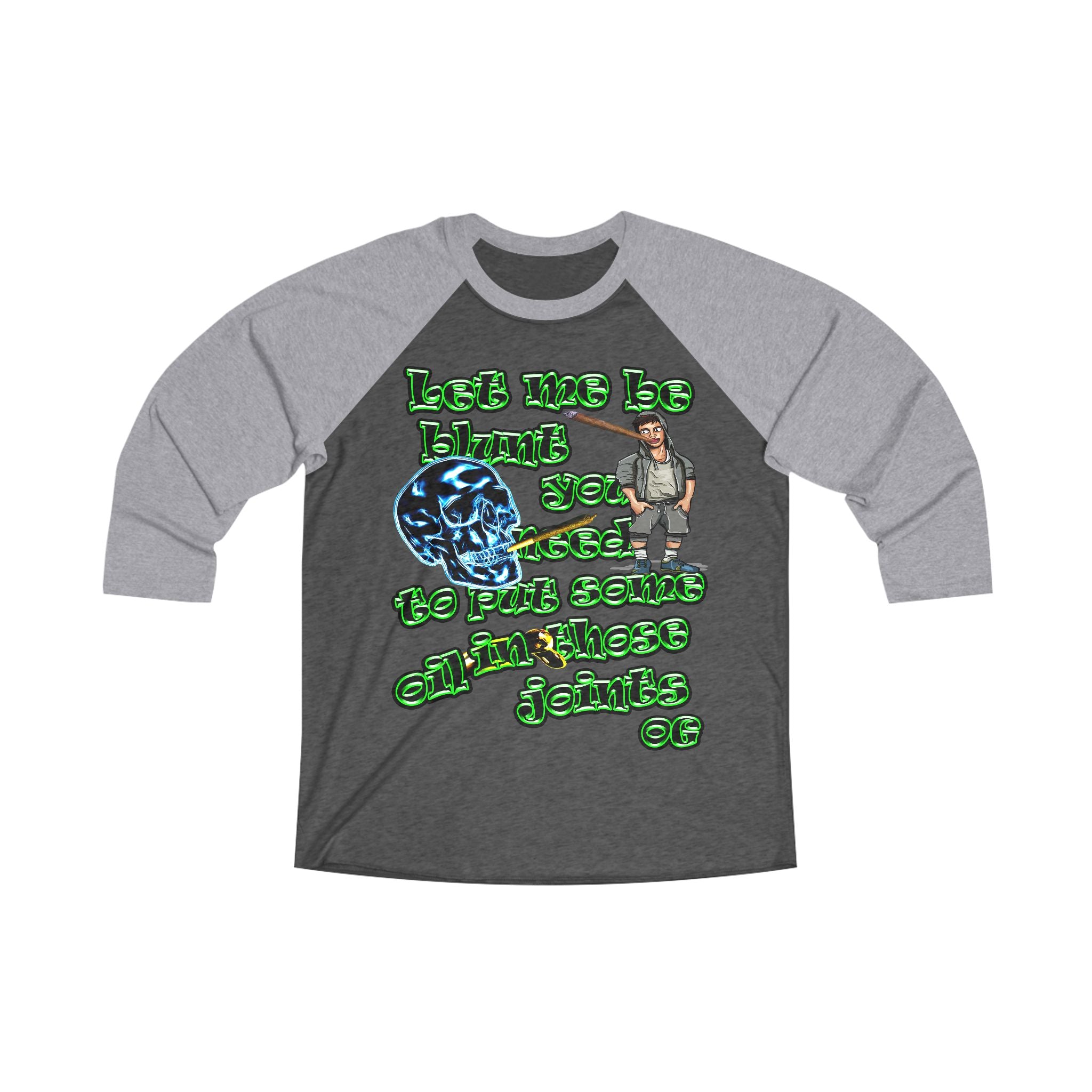 og - Unisex Tri-Blend 3\4 Raglan Tee