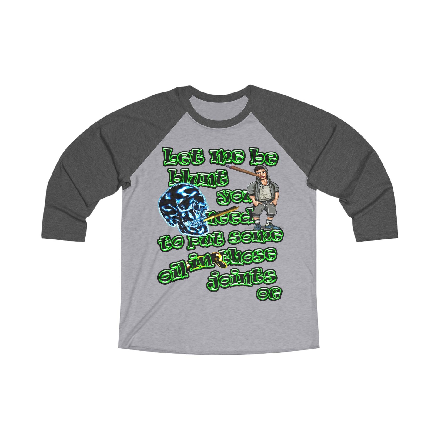 og - Unisex Tri-Blend 3\4 Raglan Tee