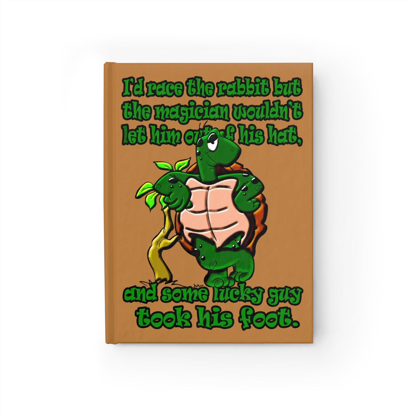 turtle race - journal-blank (light brown)