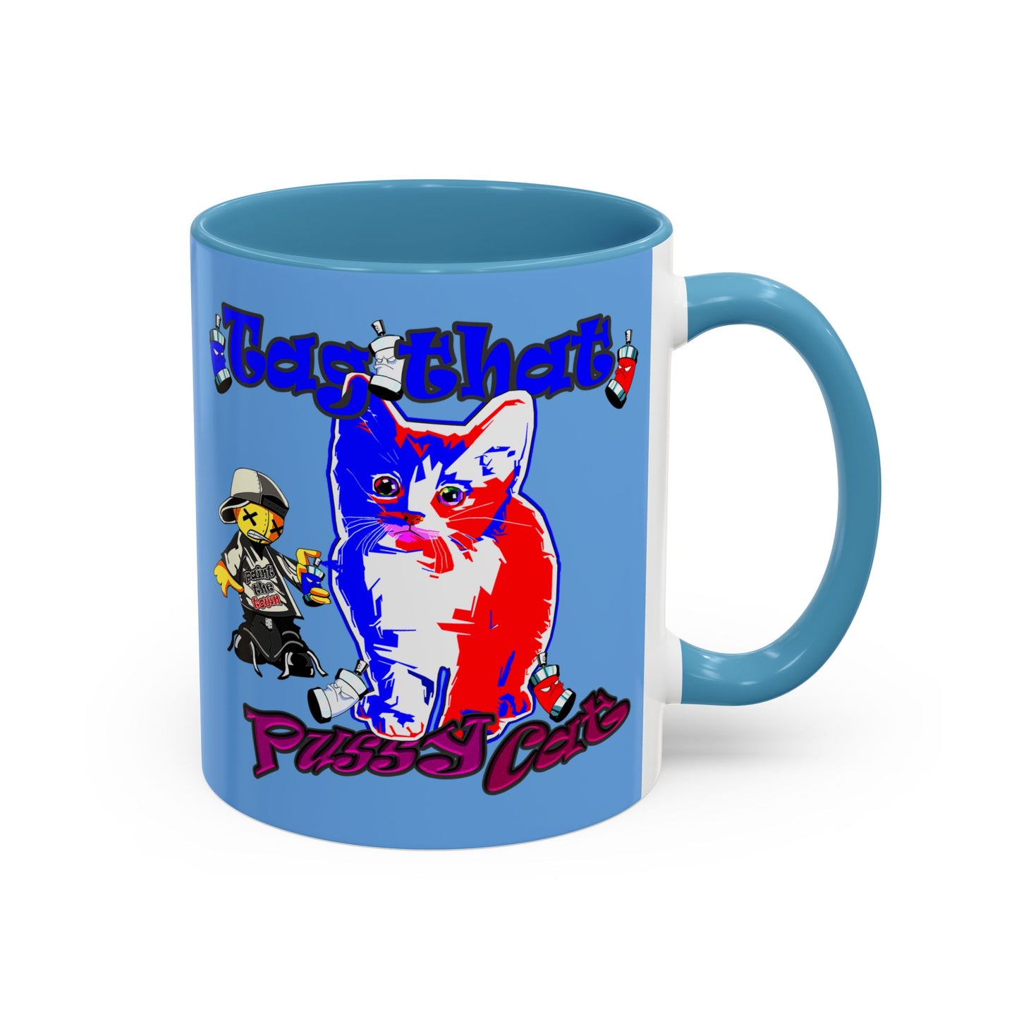 tag that - Accent Mug (light blue)