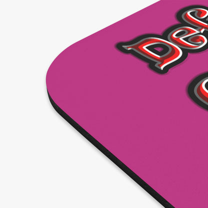 defy conquer reach - Mouse Pad (Rectangle) (pink)