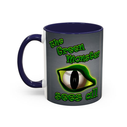 green monster - Accent Mug (grey-light grey)