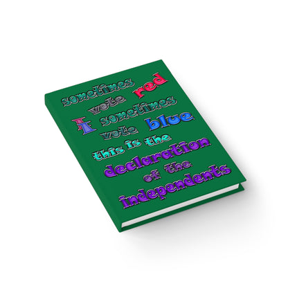 declaration of the independents - journal-blank (dark green)