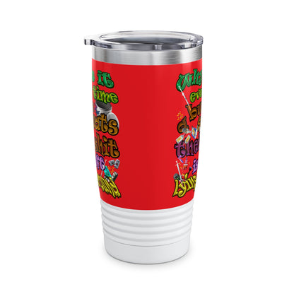 the bum's shit - Ringneck Tumbler, 20oz (red)