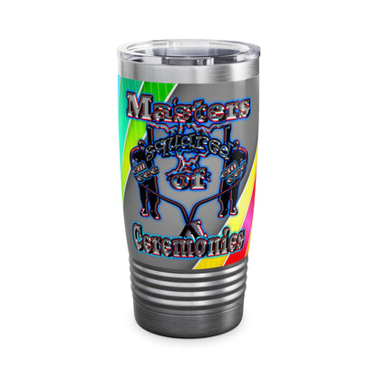 em cee squared - Ringneck Tumbler, 20oz (rainbow split)