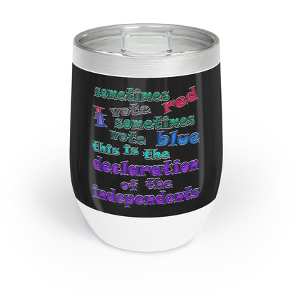 declaration of the independents - Chill Wine Tumbler (black)