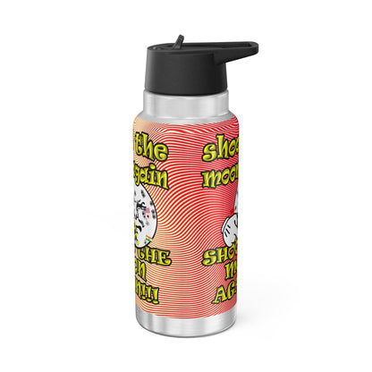 shoot the moon again - Gator Tumbler, 32oz  (yellow-orange wave)