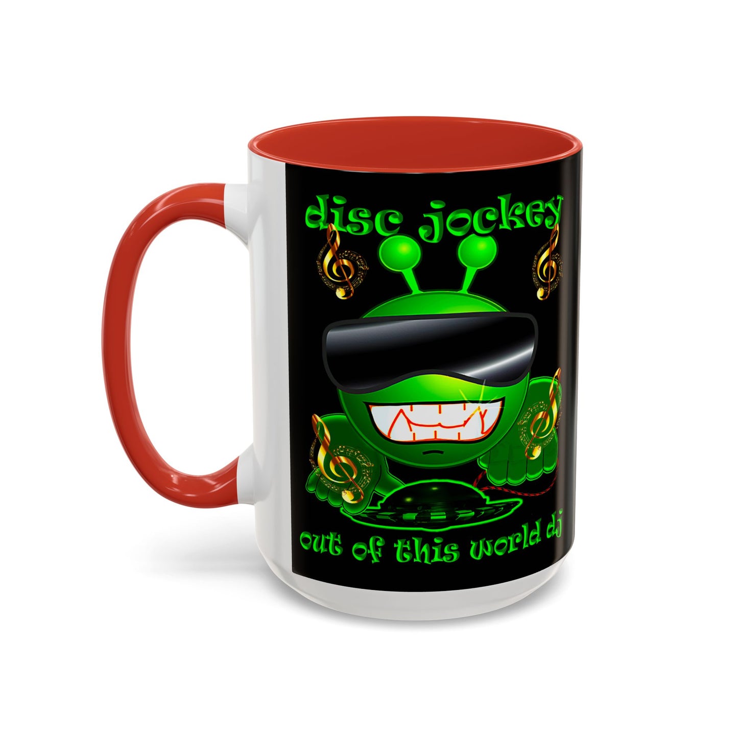 disc jockey - Accent Mug (black)