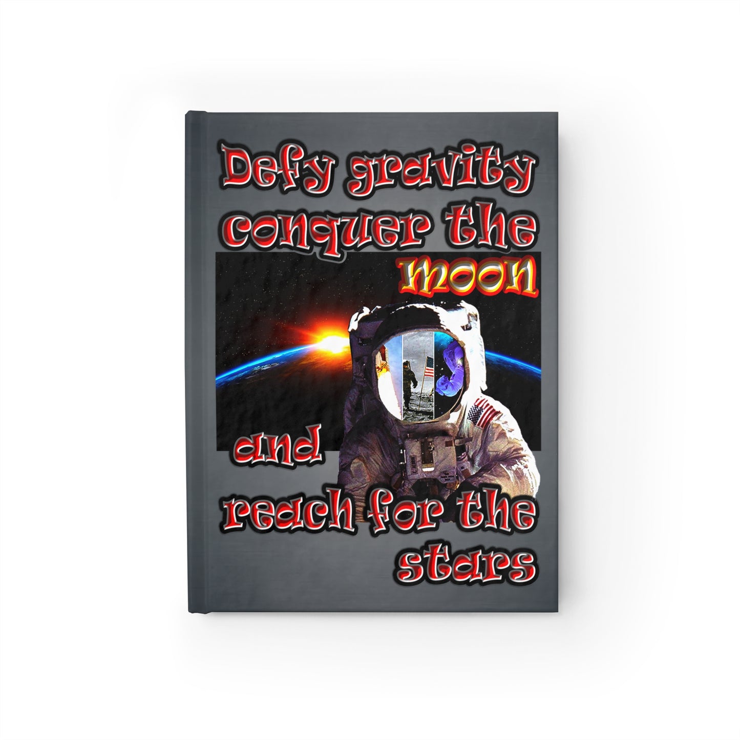 defy conquer reach - journal-blank (grey-light grey)