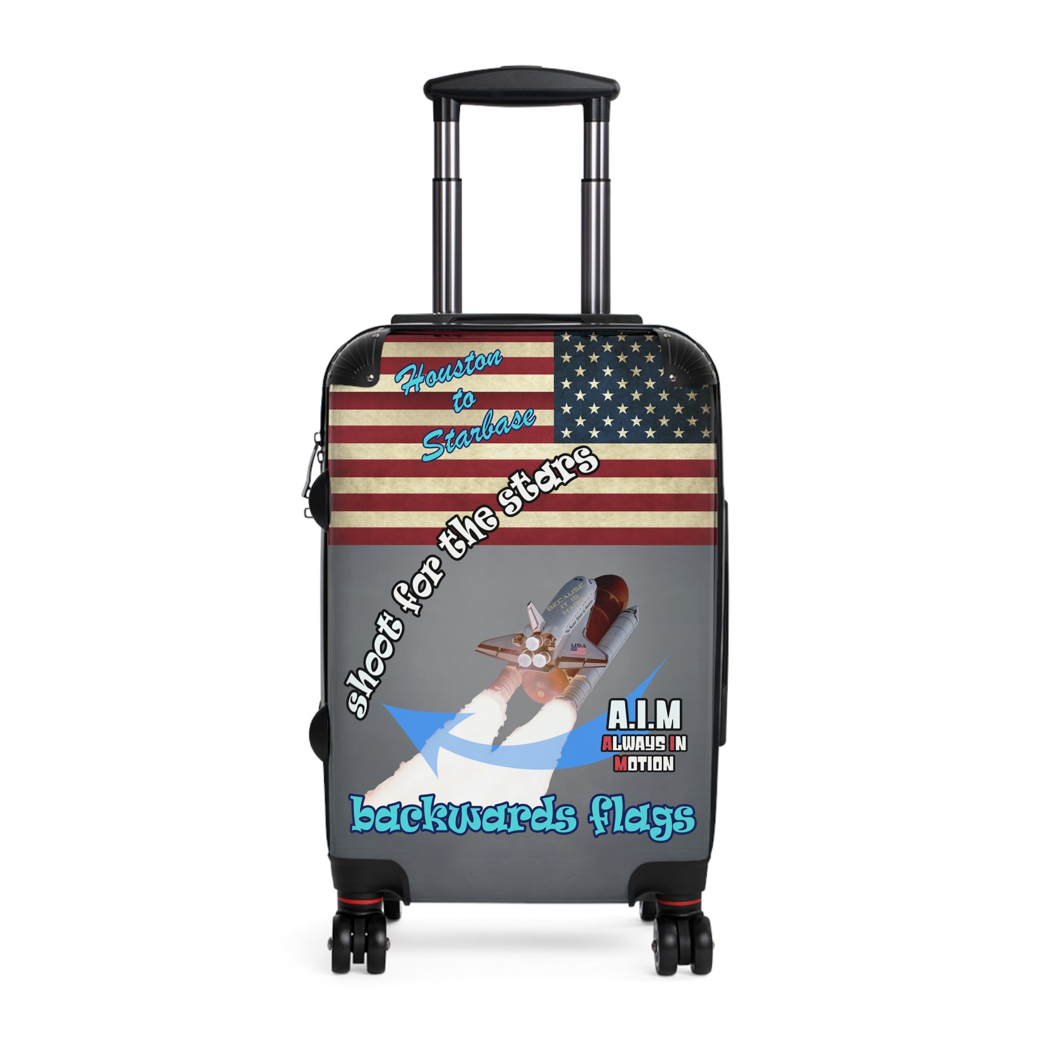 shoot for the stars - Suitcase (grey-light grey)