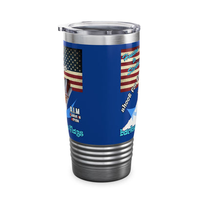 shoot for the stars - Ringneck Tumbler, 20oz (dark blue)