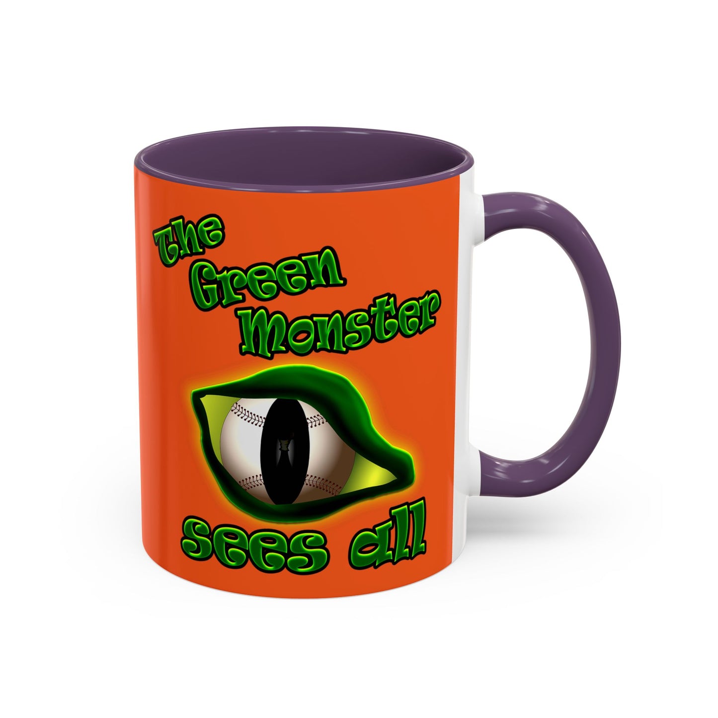 green monster - Accent Mug (orange)
