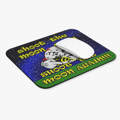 shoot the moon again - Mouse Pad (Rectangle) ('snoops' background)