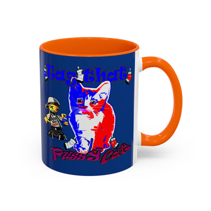 tag that - Accent Mug (dark blue)