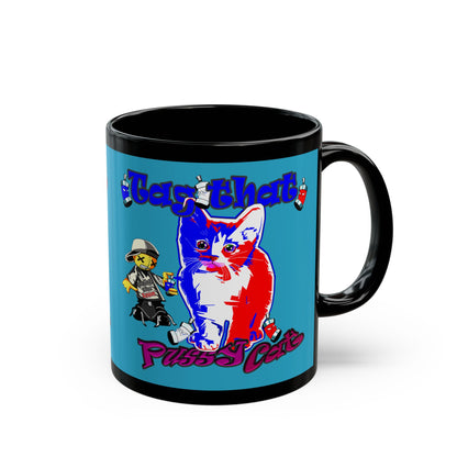 tag that - Black Mug (turquoise)