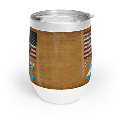 shoot for the stars - Chill Wine Tumbler (brown papyrus)