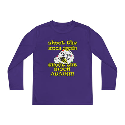 shoot the moon again - Youth Long Sleeve Competitor Tee