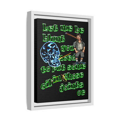 og - framed canvas art (black)
