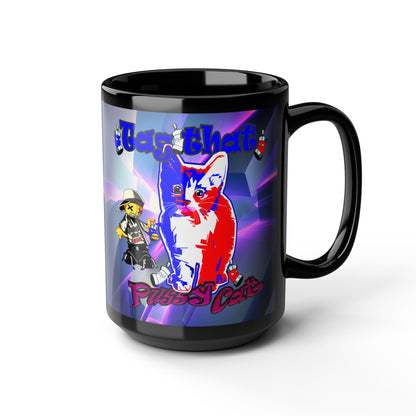 tag that - Black Mug (grey-pink wave)