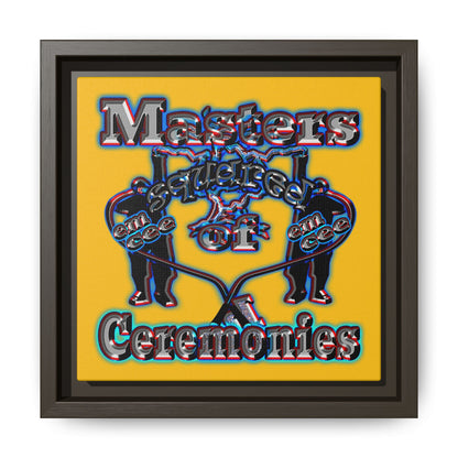 em cee squared - framed canvas art (yellow)