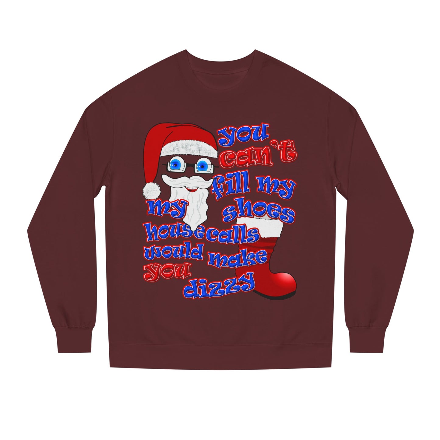 santa's shoes - Unisex Crew Neck Sweatshirt