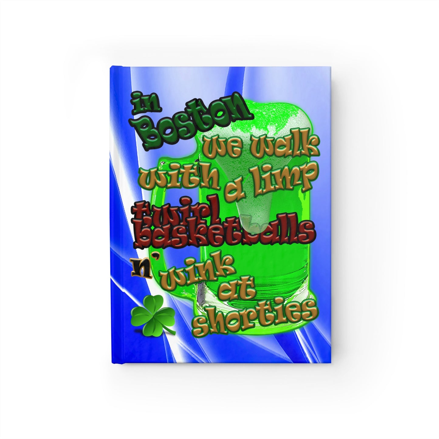 celtics logo - journal-lined (blue-white wave)