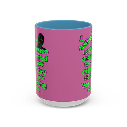 noticed you noticing - Accent Mug (light pink)