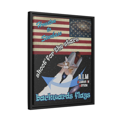 shoot for the stars - framed canvas art