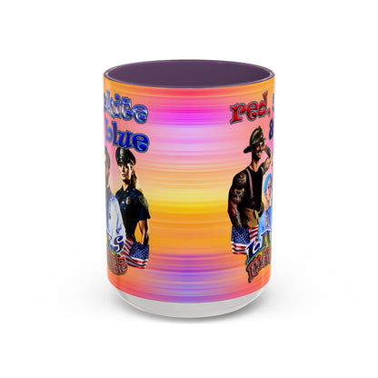 rw&b lives matter - Accent Mug (color blur)