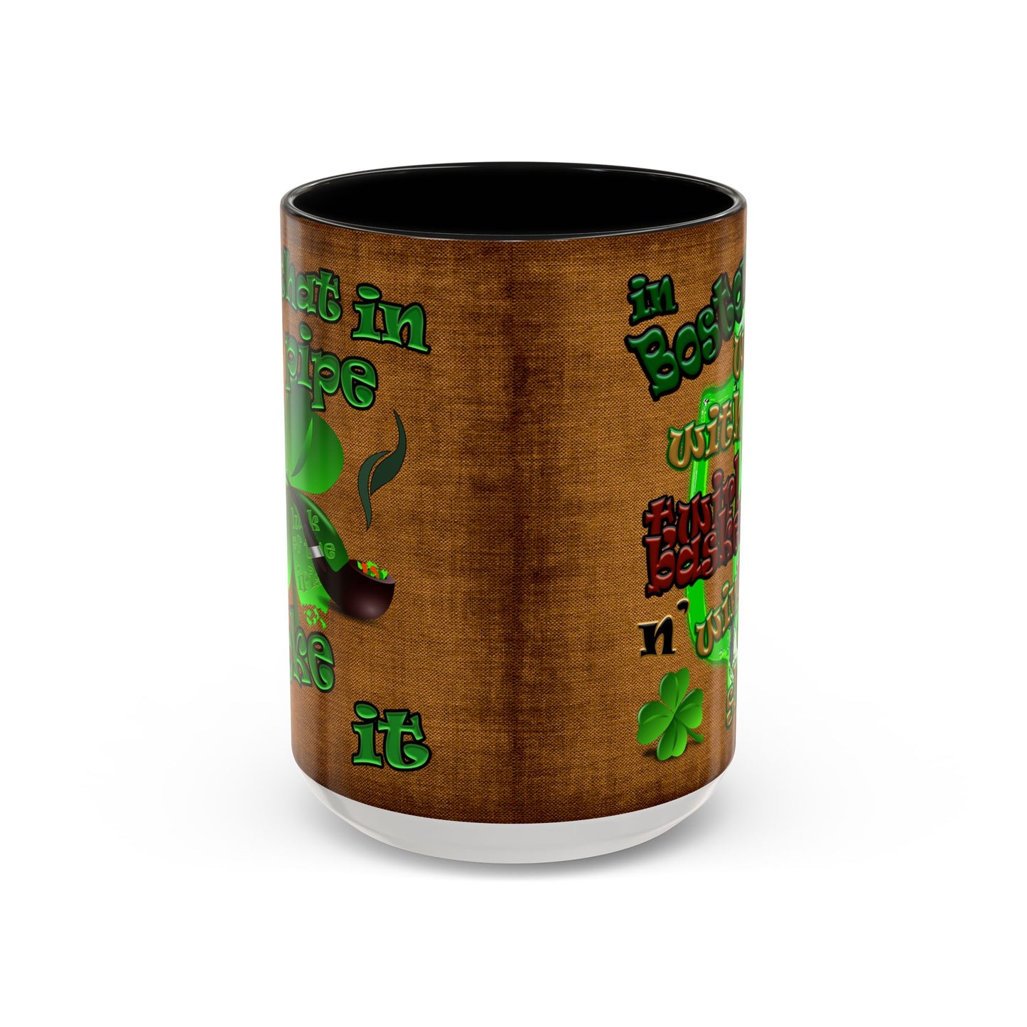 celtics logo - Accent Mug (brown papyrus)