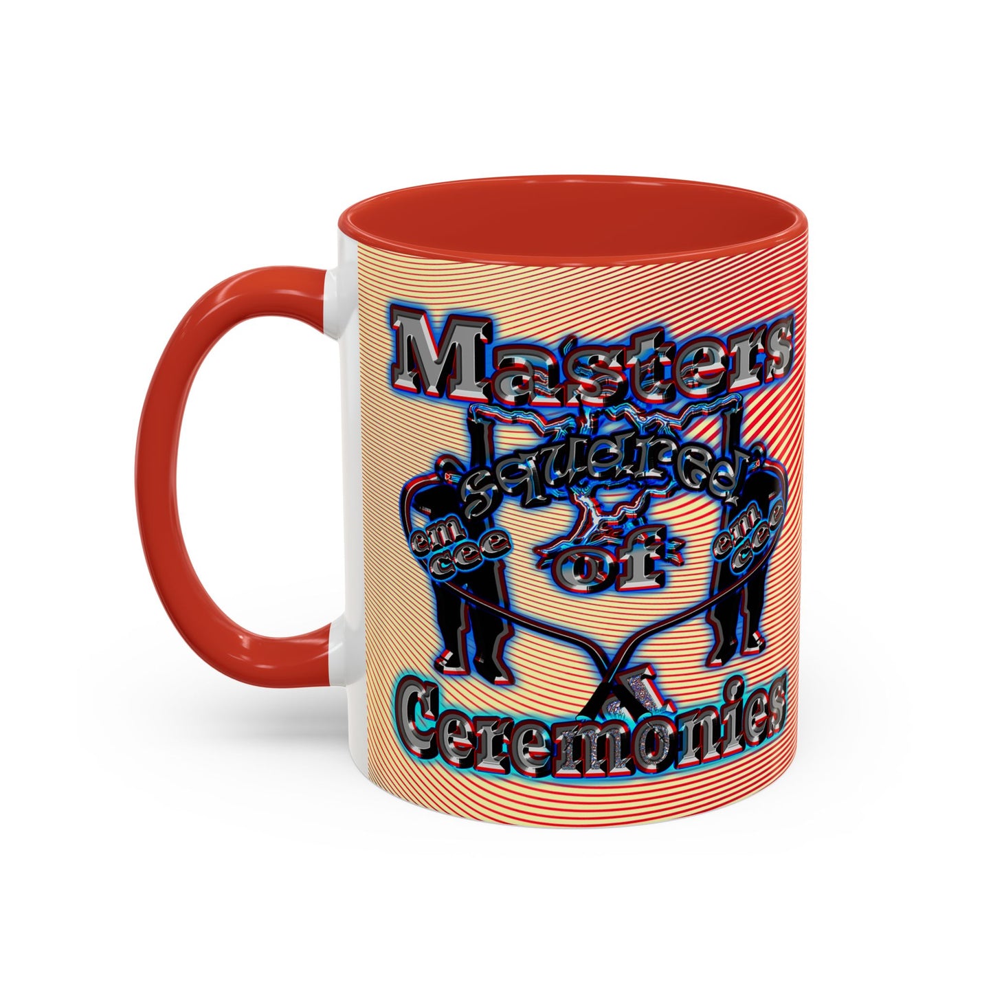 em cee squared - Accent Mug (yellow-orange wave)