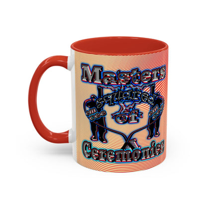 em cee squared - Accent Mug (yellow-orange wave)