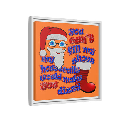 santa's shoes - framed canvas art (crusta)