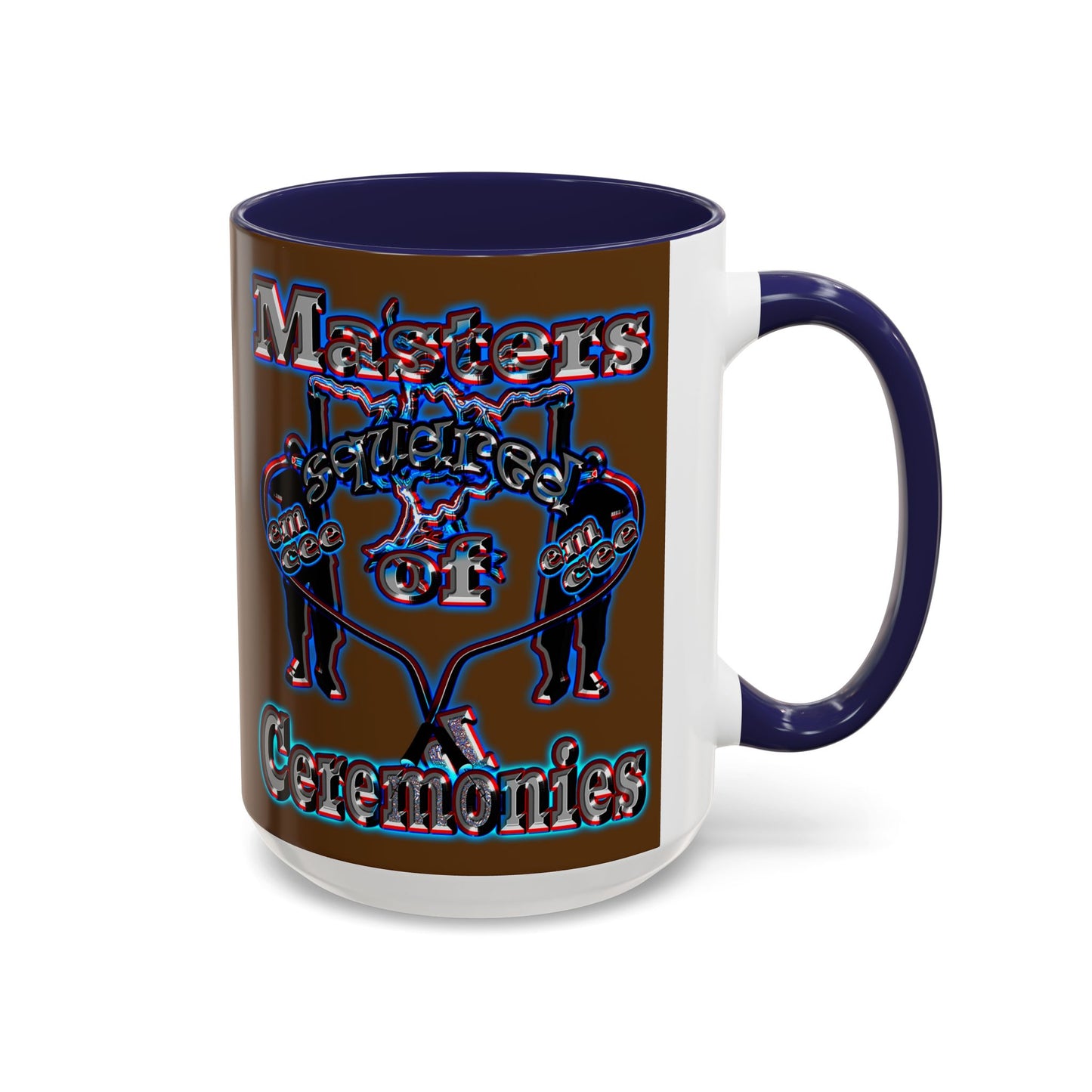 em cee squared - Accent Mug (brown)