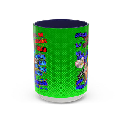 drop the beat - Accent Mug (logo green)