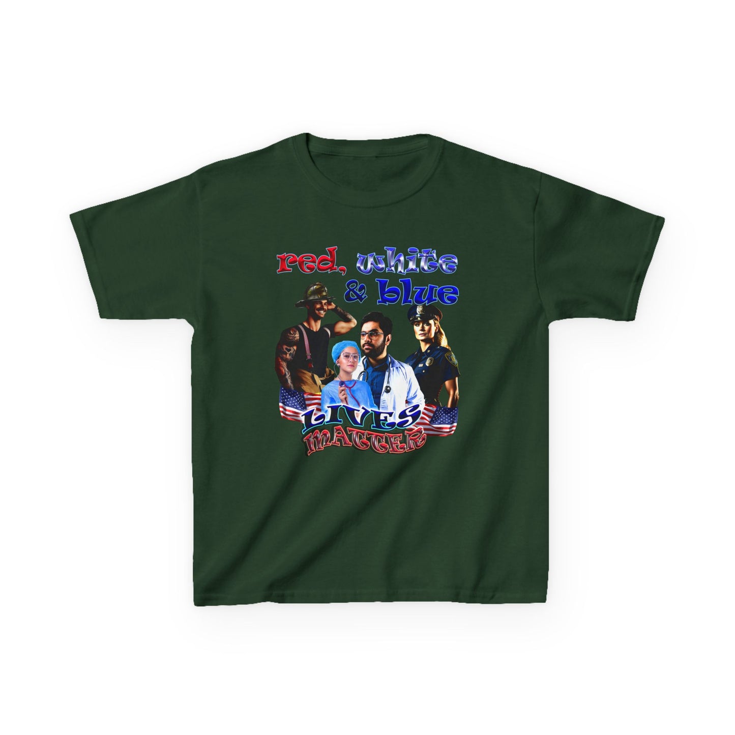 rw&b lives matter - Kids Heavy Cotton™ Tee