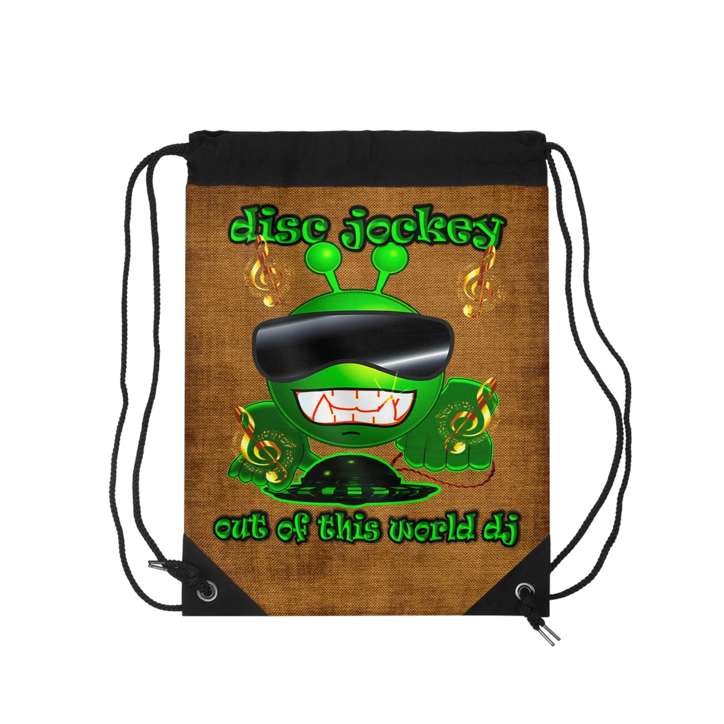 disc jockey - Drawstring Bag (dichromatic brown papyrus)