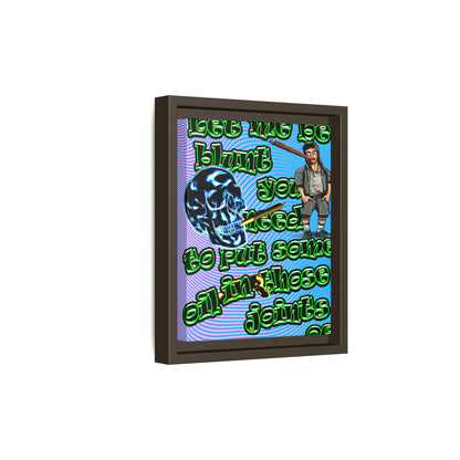 og - framed canvas art (light blue-purple wave)
