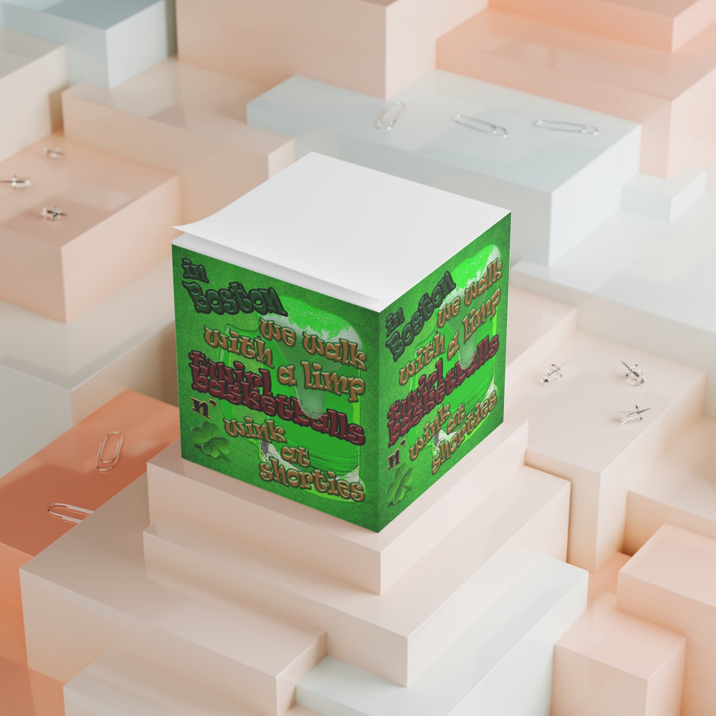 celtic's logo - note cube (green turf)