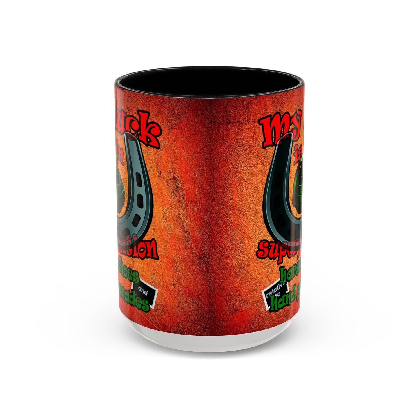 my luck - Accent Mug (burnt orange)