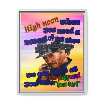 high noon - framed canvas art (color blur)