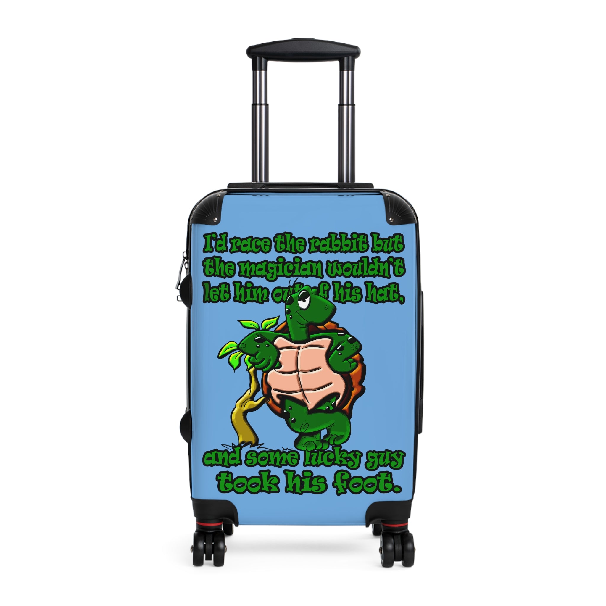 turtle race - Suitcase (light blue)