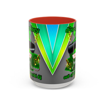 disc jockey - Accent Mug (rainbow split)