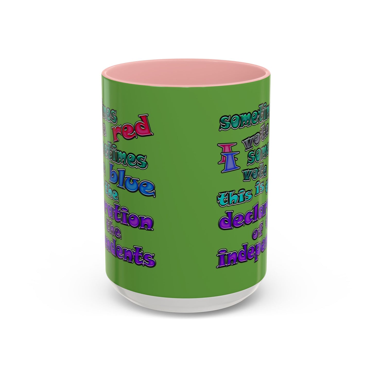 declaration of the independents - Accent Mug (green)